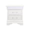 Global Furniture Usa Traditional Glam Crisp White W/ LED Charlie White Full Bed Group With Led 2782 - alternate 7